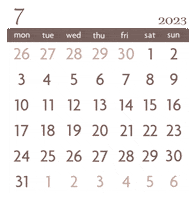 July Month Sticker