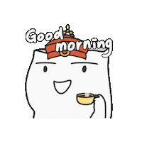 Good Morning Coffee Sticker
