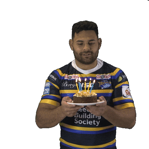 Celebrate Happy Birthday Sticker by Leeds Rhinos