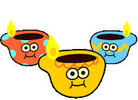 Diwali Lamp Sticker by GIF Greeting Cards