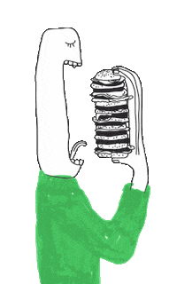 Hungry Food Sticker by AOK Bremen/Bremerhaven