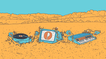 laurenthrybyk music retro landscape synth GIF