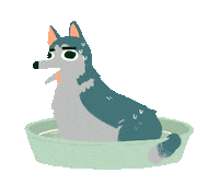 Sweating Hot Dog Sticker by Olivia When