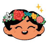 Happy Flower Sticker by Instituto Butantan Oficial