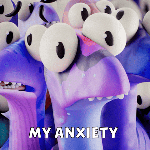 Scared Group GIF by Claynosaurz