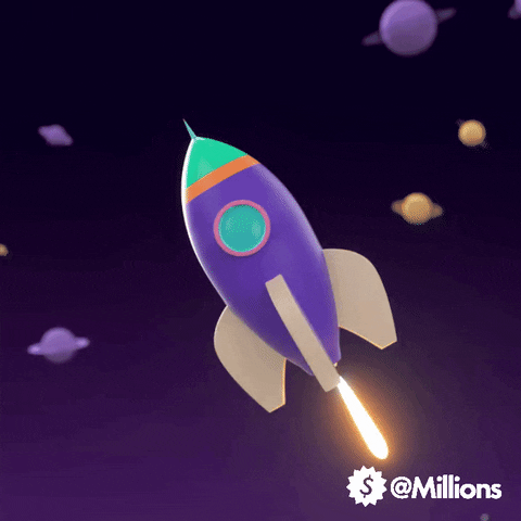 Space Rocket GIF by Millions