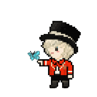 Pixel Butterfly Sticker