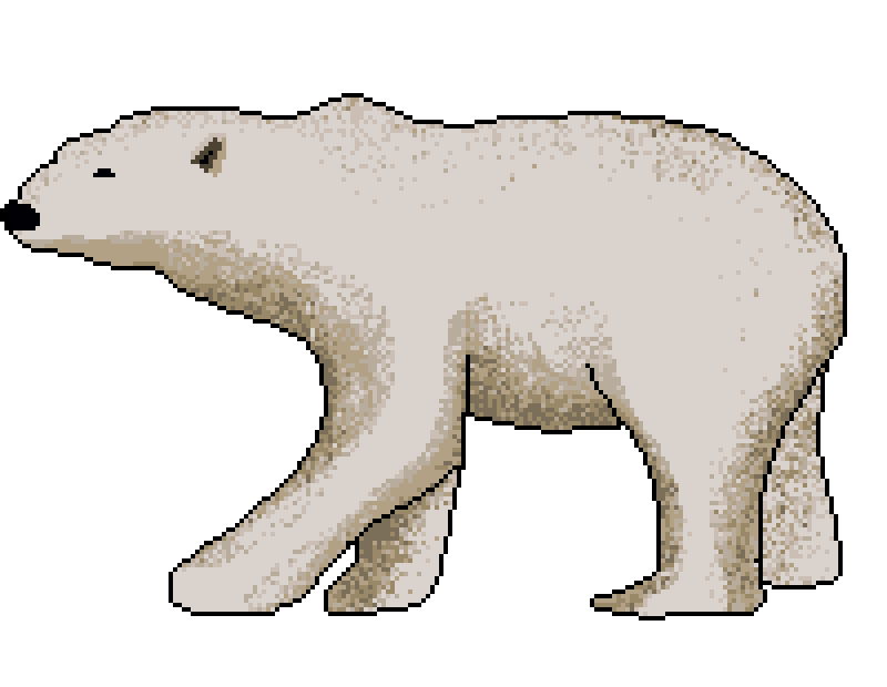 PositPixel giphyupload bear pixel art sprite Sticker