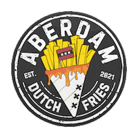 aberdam aberdam dutch fries aberdam dutch fries backyard beach collective Sticker