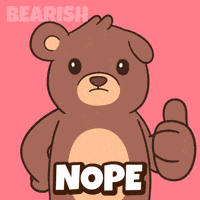 No Way Thumbs Down GIF by BEARISH