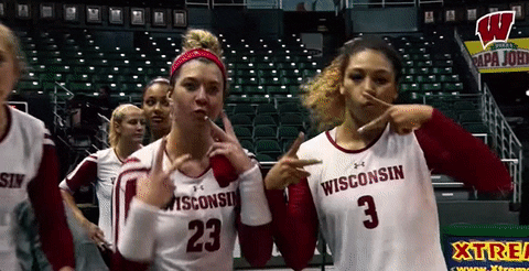 Happy Peace Out GIF by Wisconsin Badgers