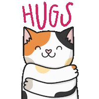 Hugs Love Sticker by Cat & Raven