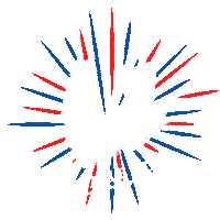 4Th Of July Usa Sticker by Elk Grove Milling Stable Mix