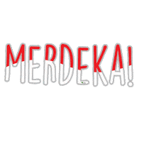 Independence Day Typography Sticker by Life In Treetop