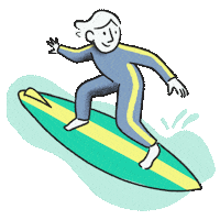 Surf Surfing Sticker by Chipax
