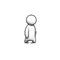 topiaio art white run avatar Sticker