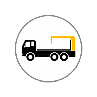 gfoellnerofficial truck crane lkw kran Sticker