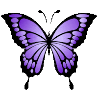 Purple Butterfly Sticker by Bel Diniz