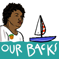 Impeach Stacey Abrams Sticker by Creative Courage