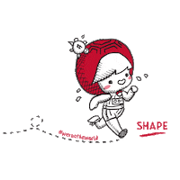 Shape Run 2019 Running Sticker by Ang Ku Kueh Girl and Friends