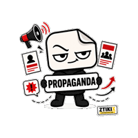 Mass Media Propaganda Sticker by ZTIKIX