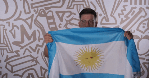 Argentina Flag Love GIF by Atlanta United