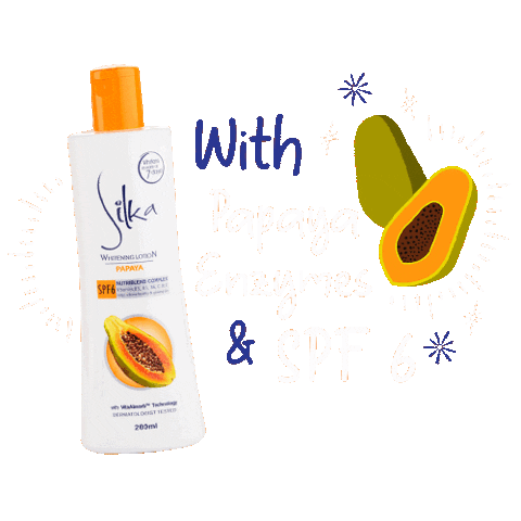 Lotion Papaya Sticker by Silka Skincare