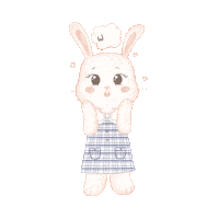 Cute Bunny Wow Sticker