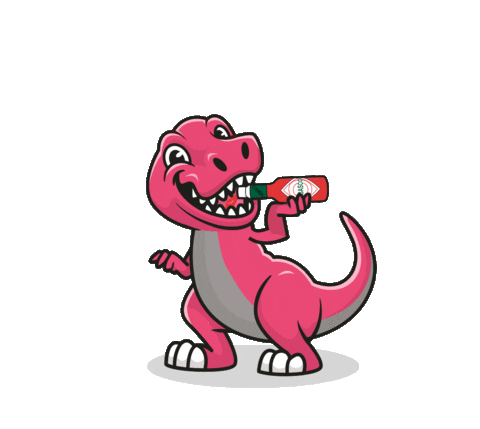 Fire Dino Sticker by Phinx Lab