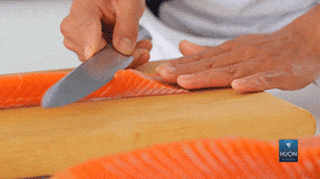 salmon sashimi GIF