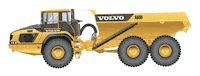VCENA construction volvo construction equipment hauler Sticker