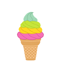 craving ice cream Sticker by Bikini Village