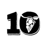 Anniversary 10Years Sticker by Manor Hill Brewing