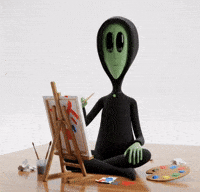Art Artist GIF by Lonely Aliens