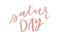 Days Of The Week Saturday Sticker