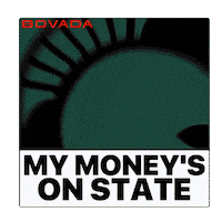 Go Green Michigan State Sticker by Bovada