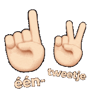 Eentweetje eentweetje een tweetje Sticker