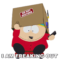 Cartman Freaking Out Sticker by South Park