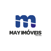 Logo Azul Sticker by May Imóveis
