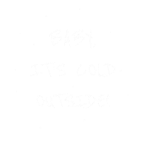 Baby Its Cold Outside Heart Sticker