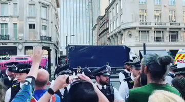 Police Remove Pink Boat From Extinction Rebellion Protest Site in London