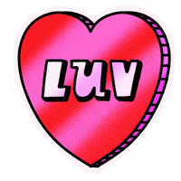 In Love Heart Sticker by evite