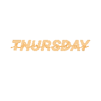 Thursday Weekday Sticker