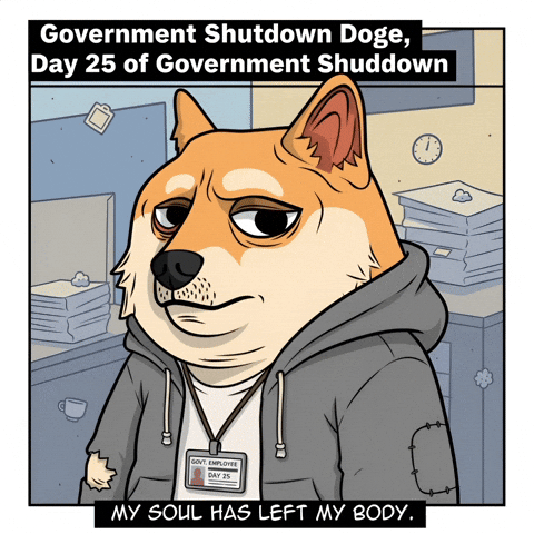Sad Government Shutdown GIF by Doge Pound