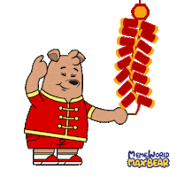 Chinese New Year 新年 Sticker by Meme World of Max Bear