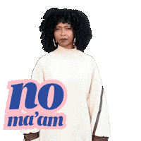 No Maam Sticker by Sweenee Style