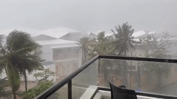 San Andres Soaked by Tropical Storm Bonnie