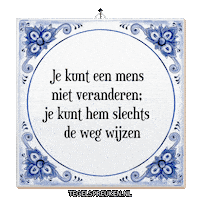 Wijsheid Spreuk Sticker by Tegelspreuken.nl