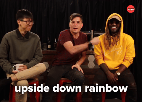 upside down rainbow