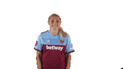 West Ham Shrug Sticker by Barclays FAWSL